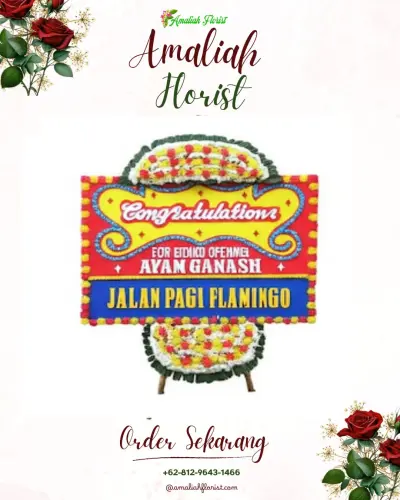 Bunga Papan Congratulation di Brontokusuman